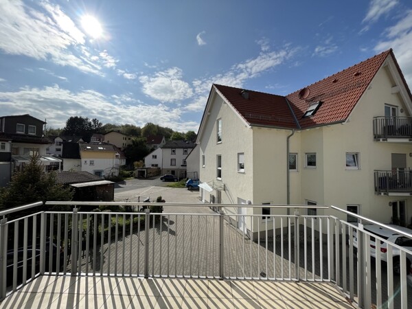 großer Balkon Ausblick