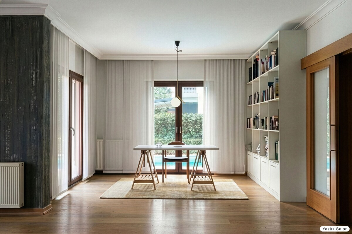 Ess- / Arbeitsbereich im Untergeschoss