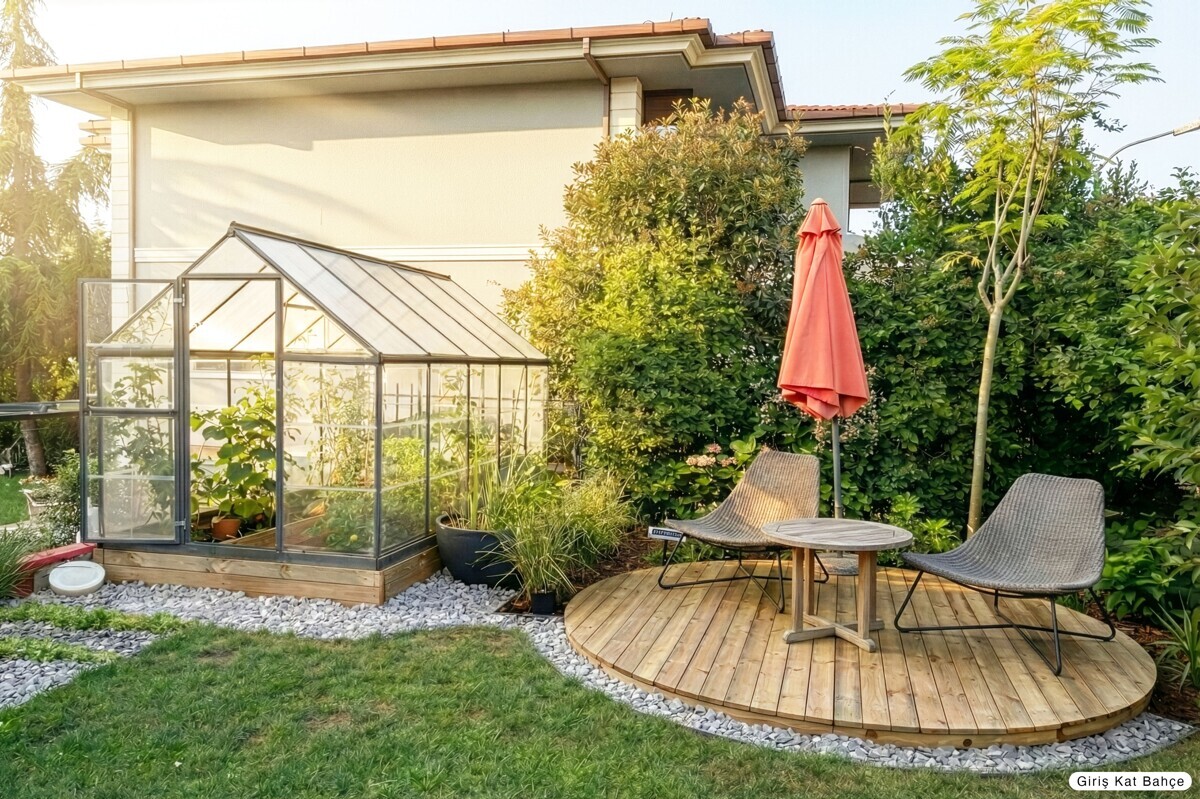 Sonnenveranda mit Gewächshaus