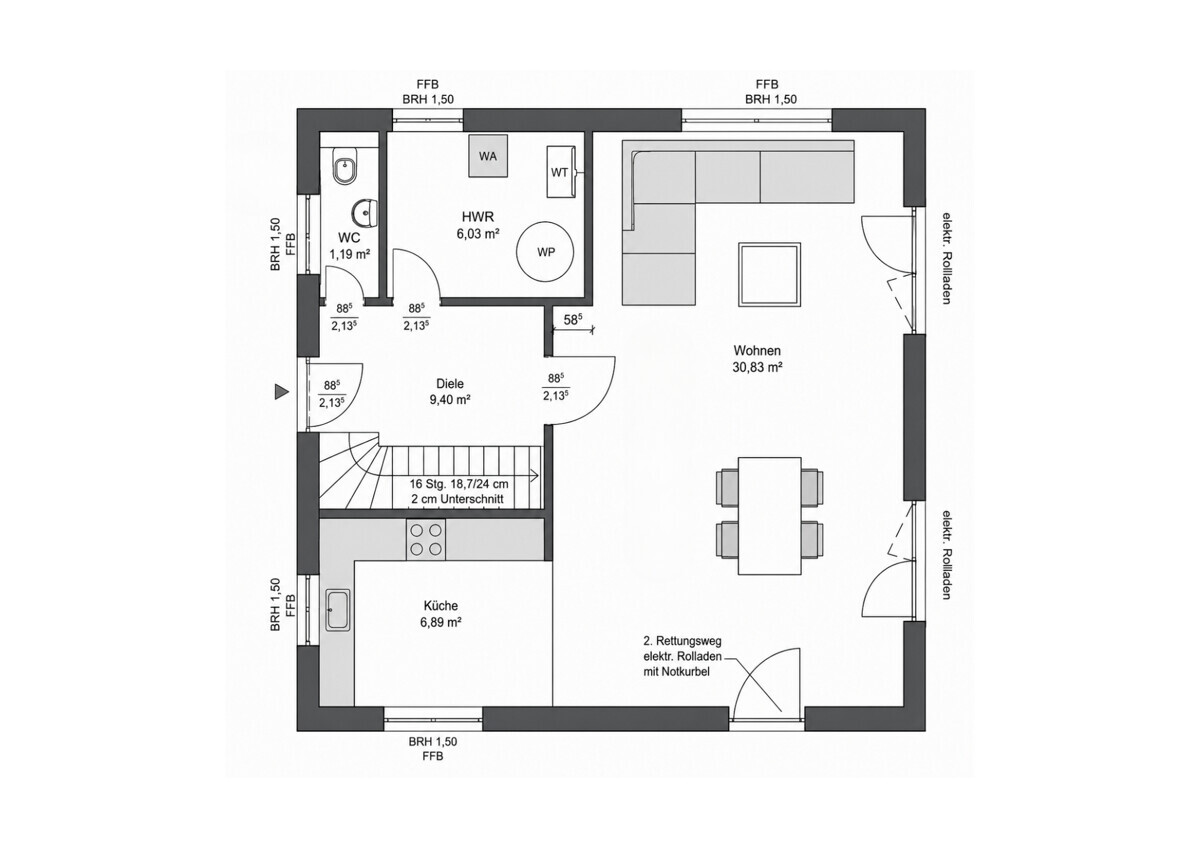 Grundriss Erdgeschoss