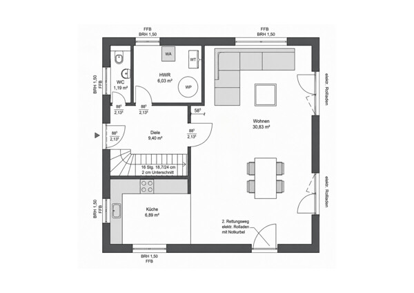 Grundriss Erdgeschoss