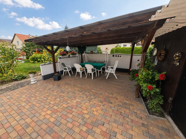 Überdachte Terrasse
