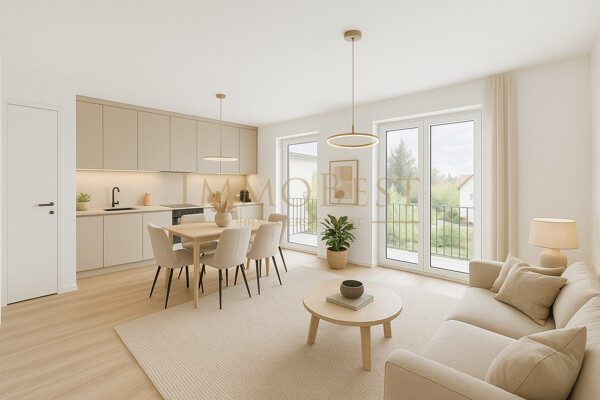 Wohn- und Esszimmer Staging 