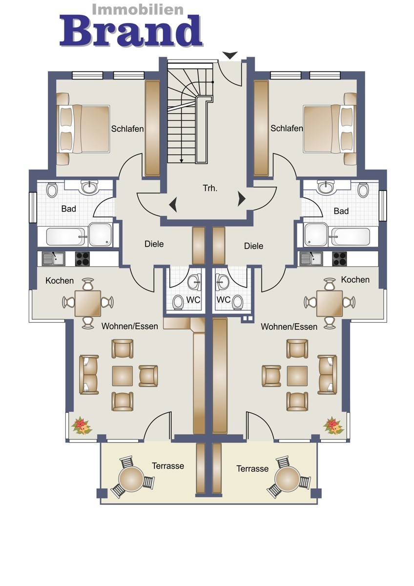 Raumaufteilung Erdgeschoss