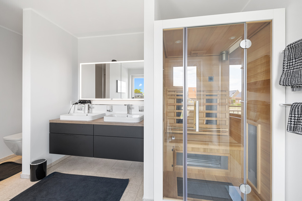 Bad en Suite mit Sauna