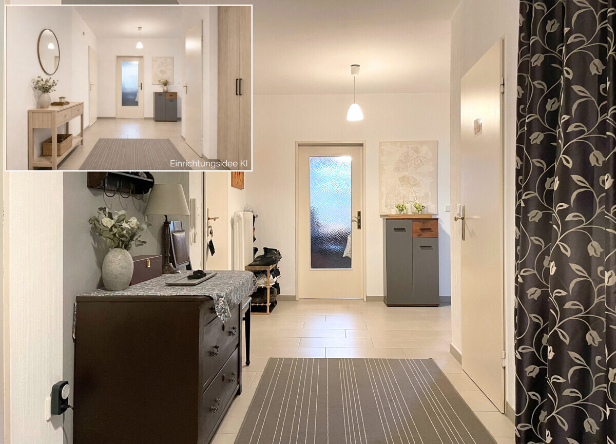 Flur mit alternative Möblierung