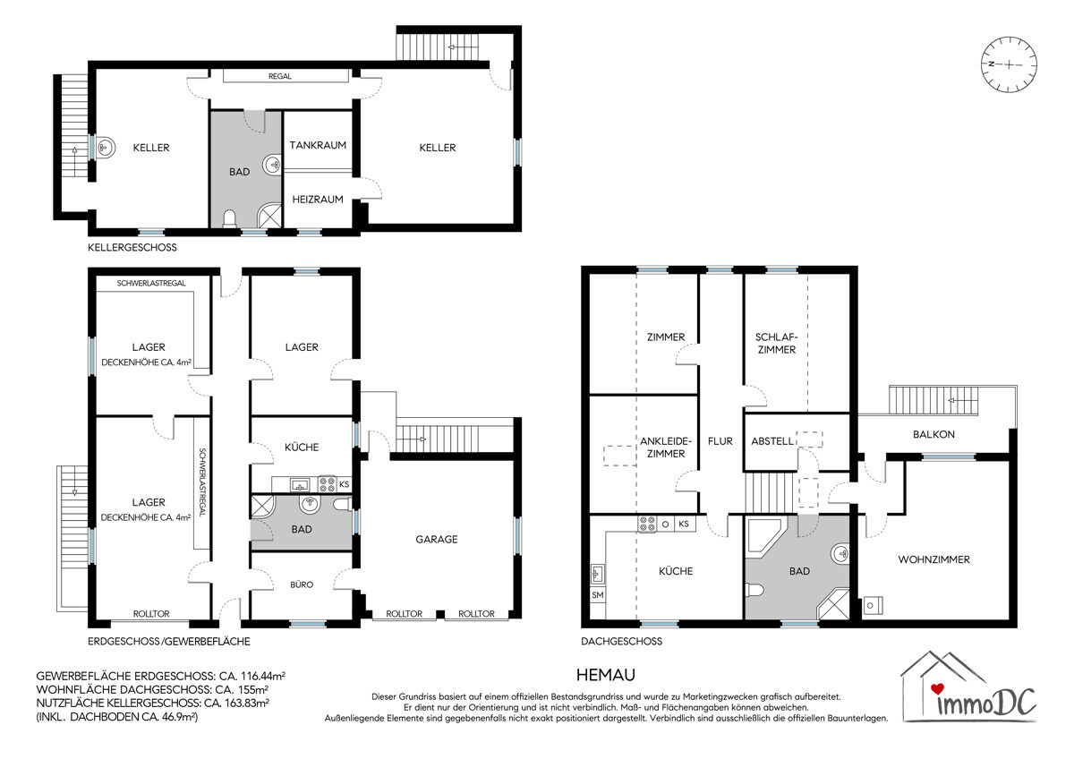 Grundrisse ImmoDC GmbH