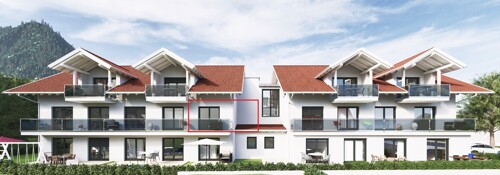 Südansicht markiert