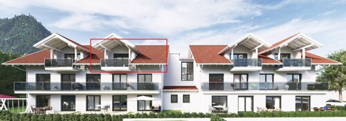 Südansicht markiert