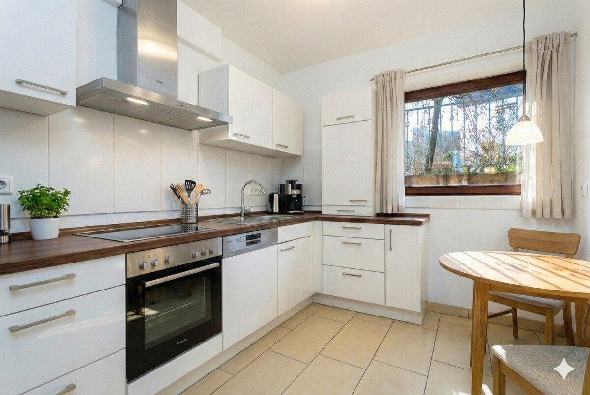 Küche Einliegerwohnung mit KI bearbeitet