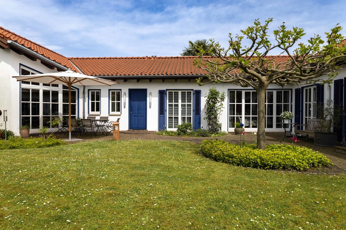 Garten Blick auf das Haus