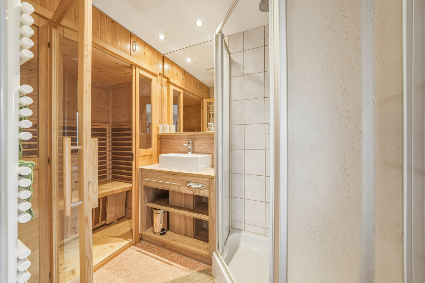 Badezimmer Sauna