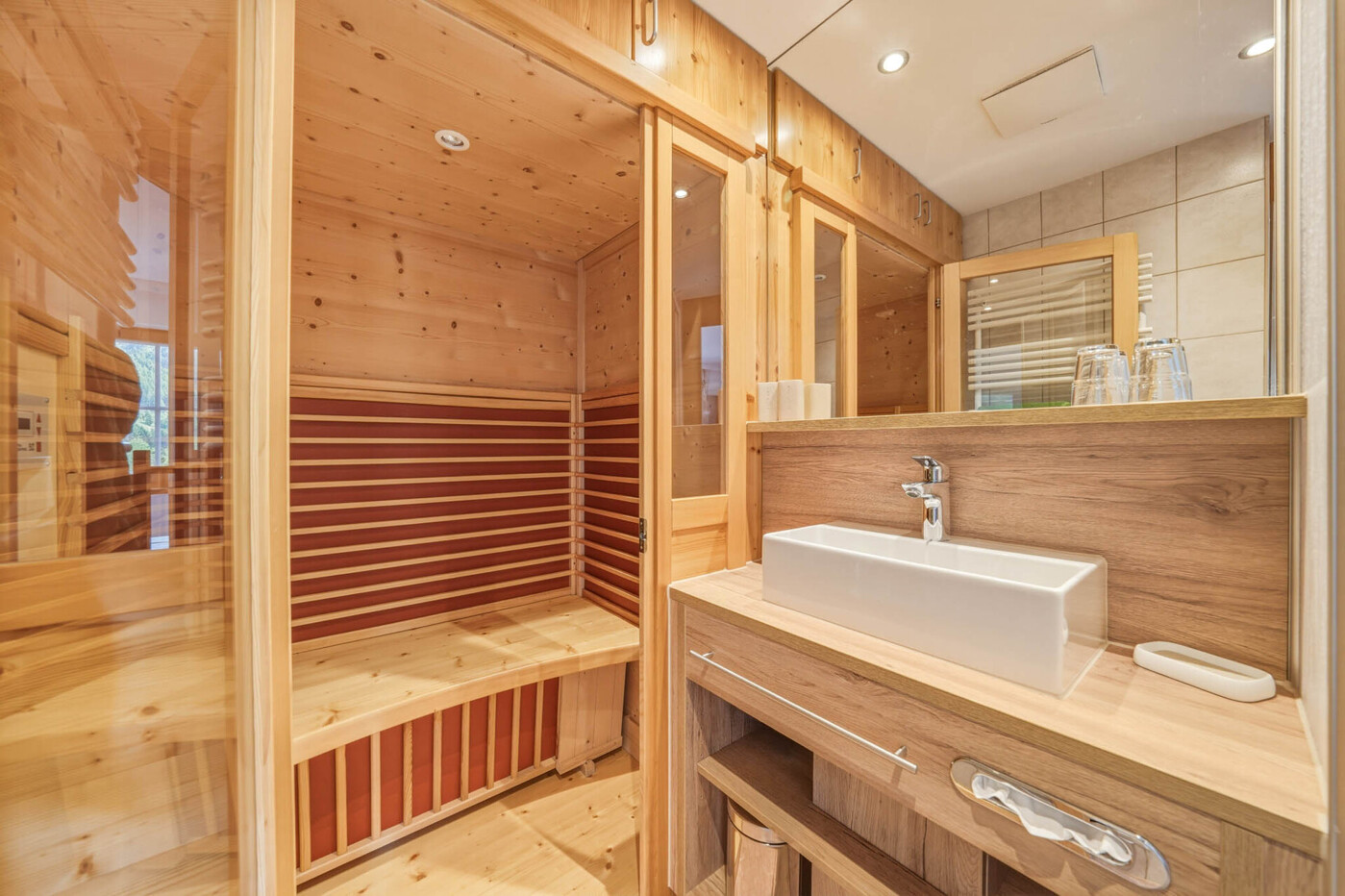 Badezimmer Sauna