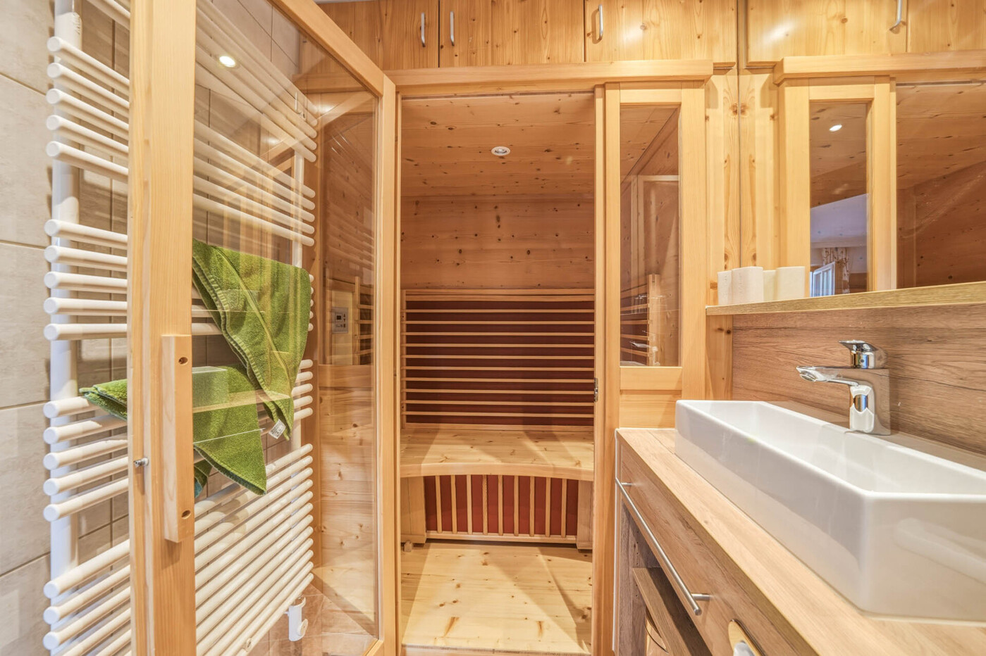 Badezimmer Sauna