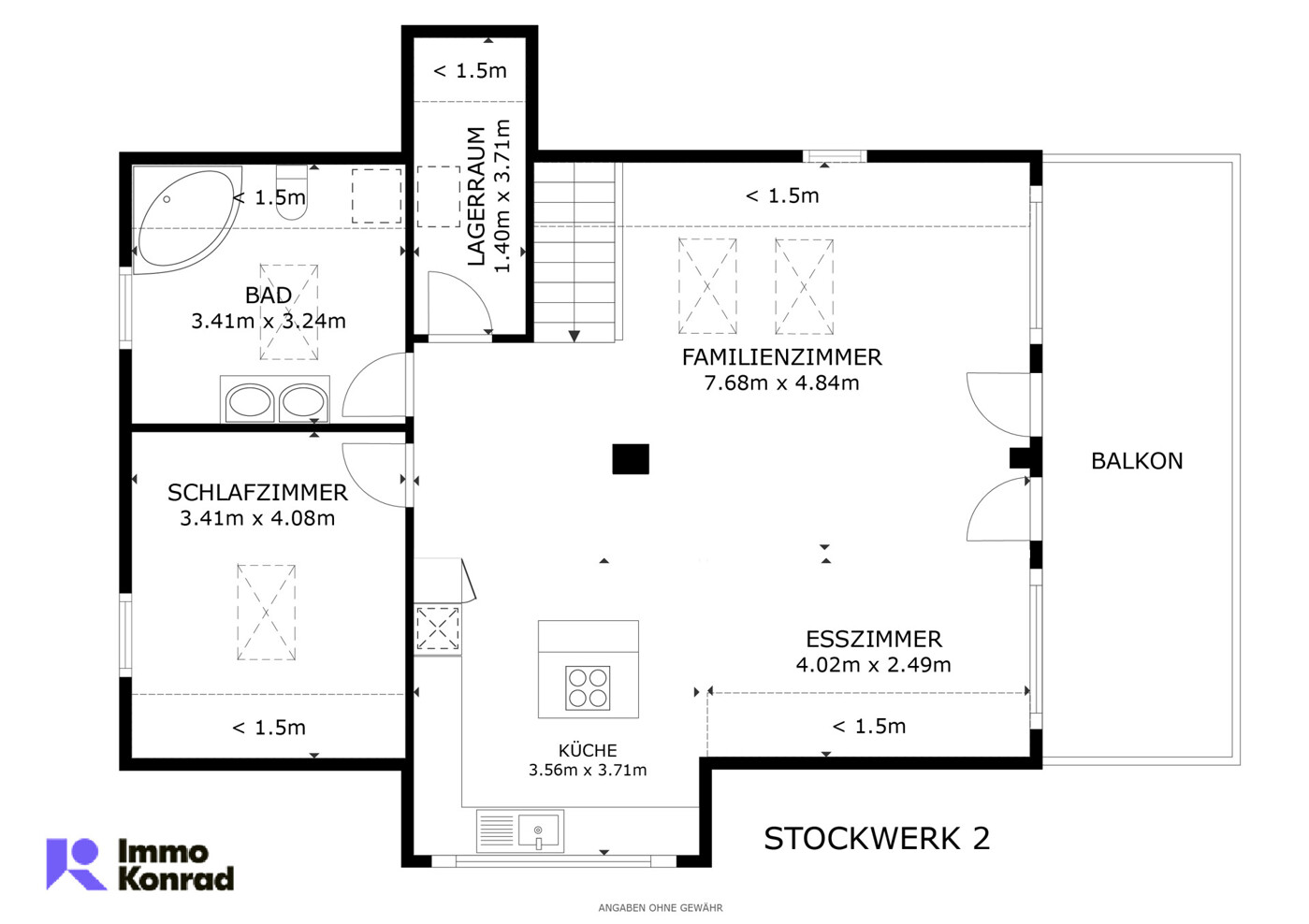 Grundriss Stockwerk2