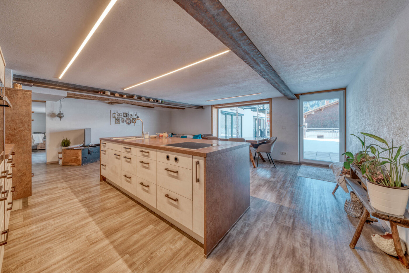 Wohnung 1 - Wohnen/Essen/Kochen