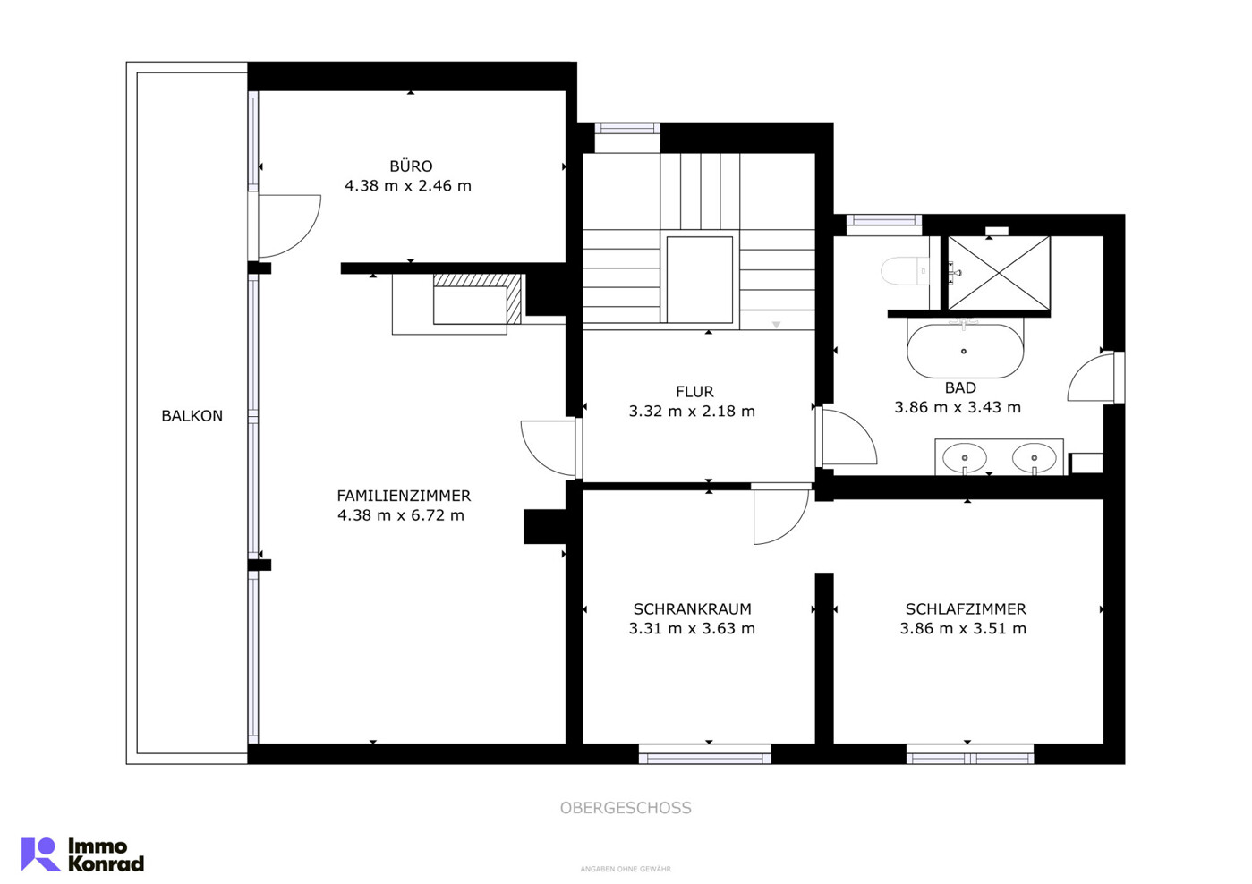 Grundriss Obergeschoss