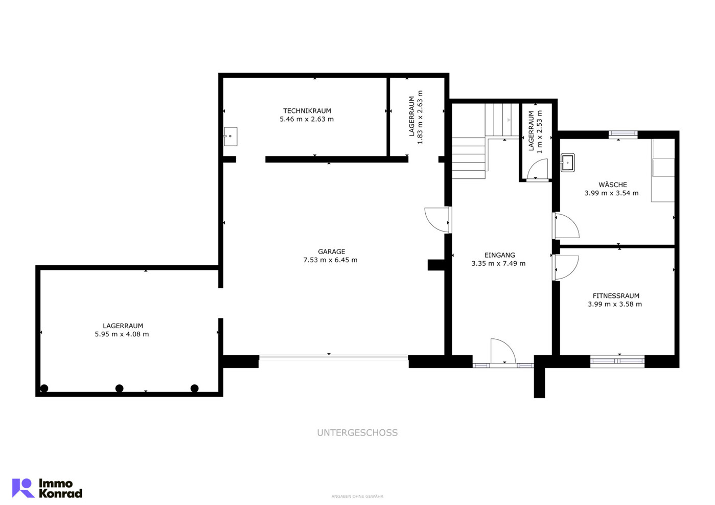 Grundriss Untergeschoss