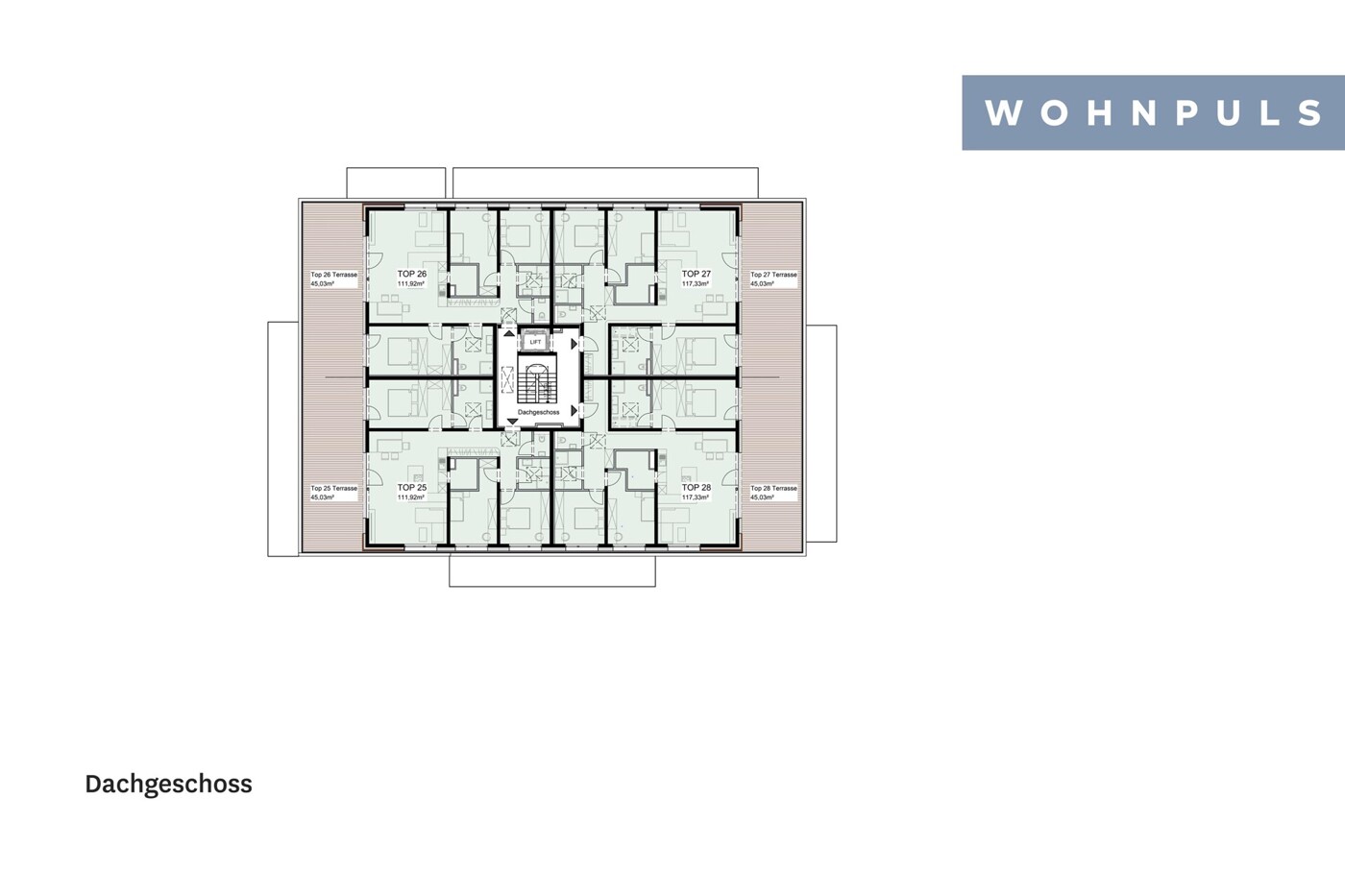 Übersichtspläne Oberperfuss Huebe - OG3
