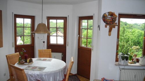 Wohnzimmer mit Erker