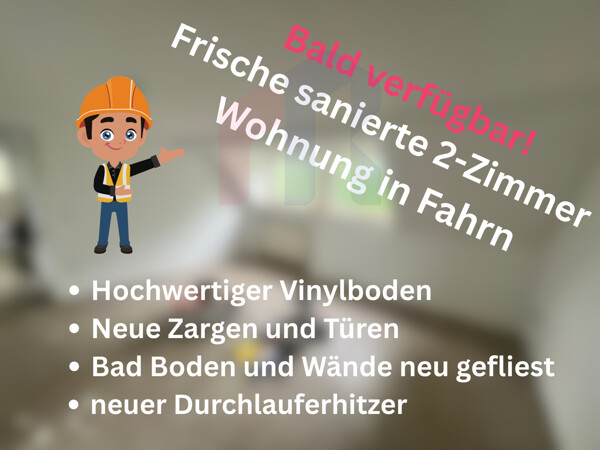 Frische sanierte 2-Zimmer Wohnung in Fahrn
