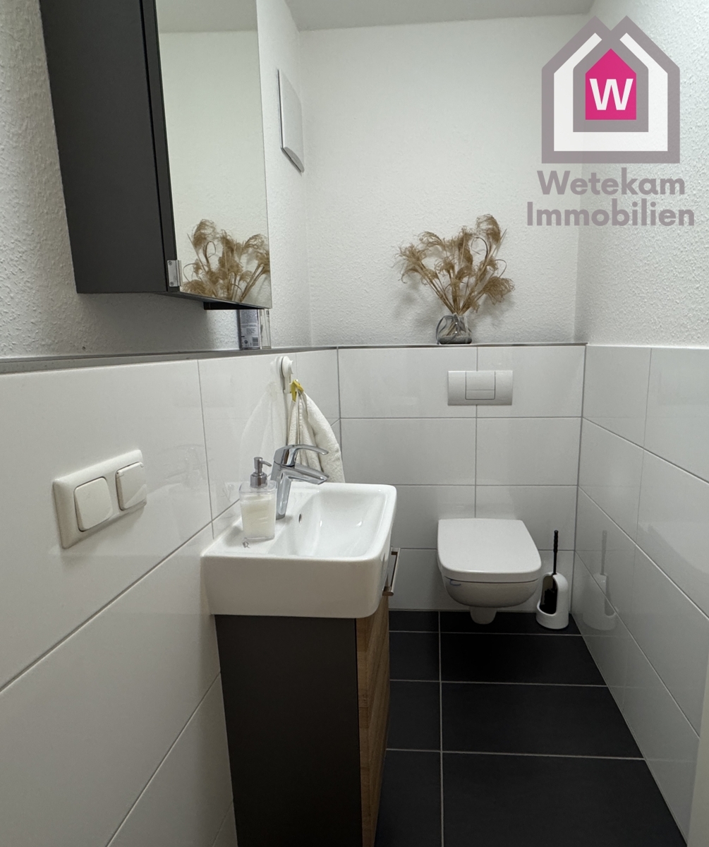 Gäste WC unten  Maisonettewohnung Hattingen Wetekam Immobilien GmbH