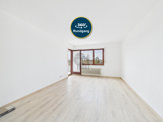 Wohnzimmer mit Balkon