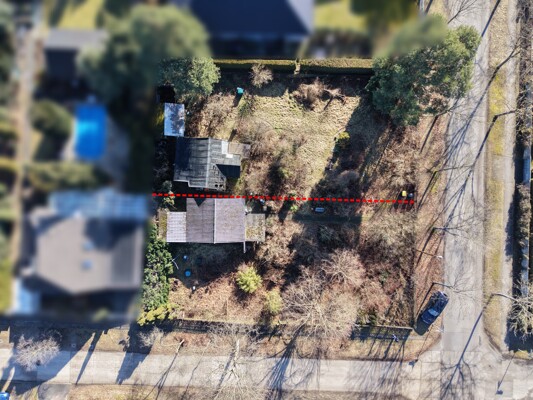 Drohnenperspektive beide Flurstücke gegen 12Uhr