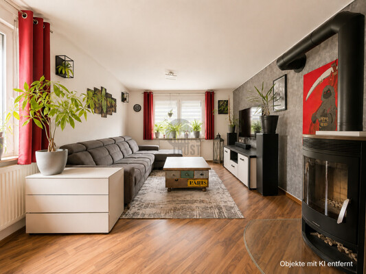 Wohnzimmer (durch KI geleert)