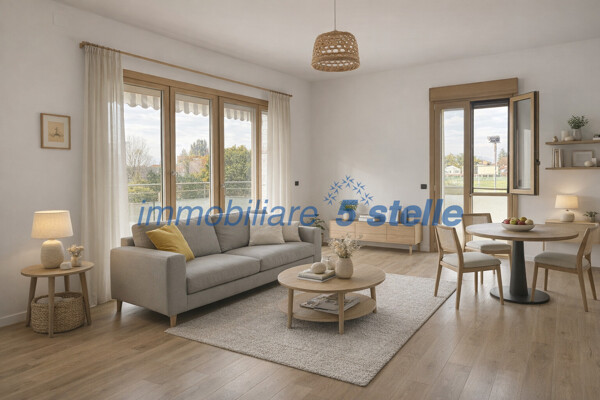 Ipotesi di arredamento e pavimento