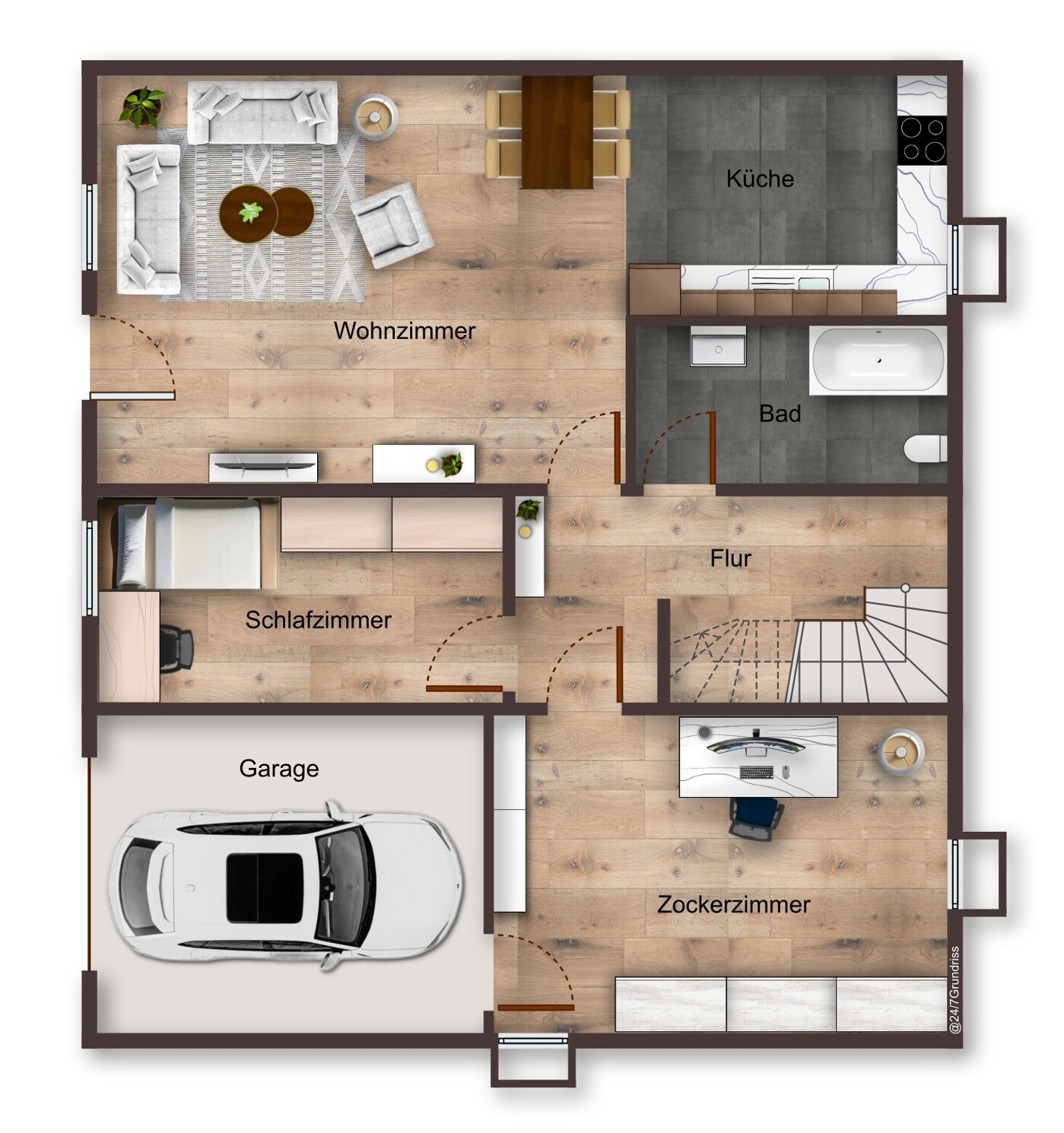 KG Souterrain mit Einliegerwohnung