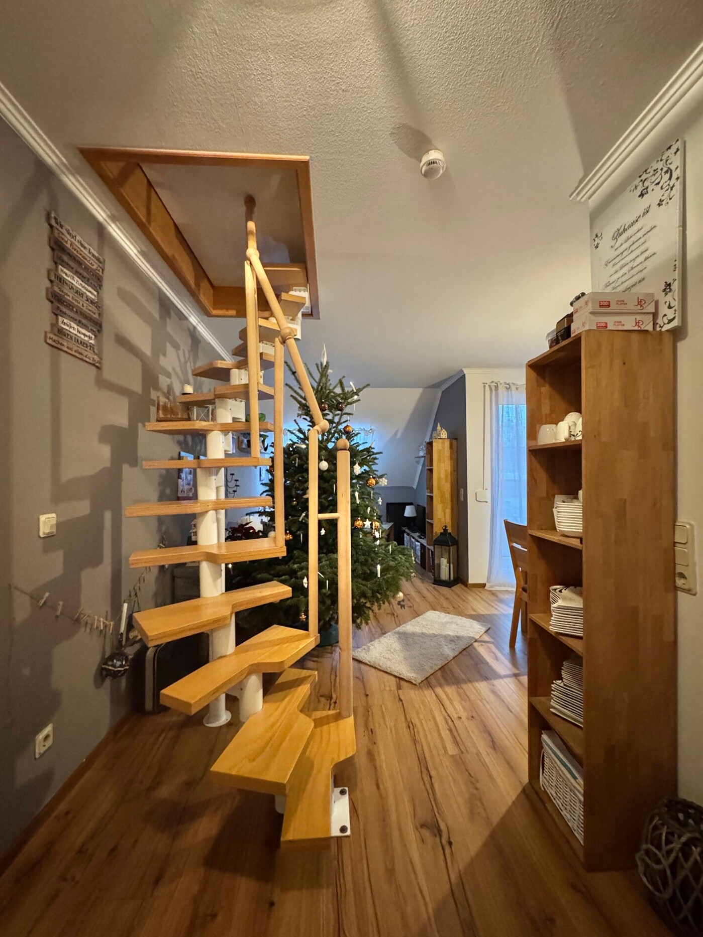 Treppe ins Dachgeschoss