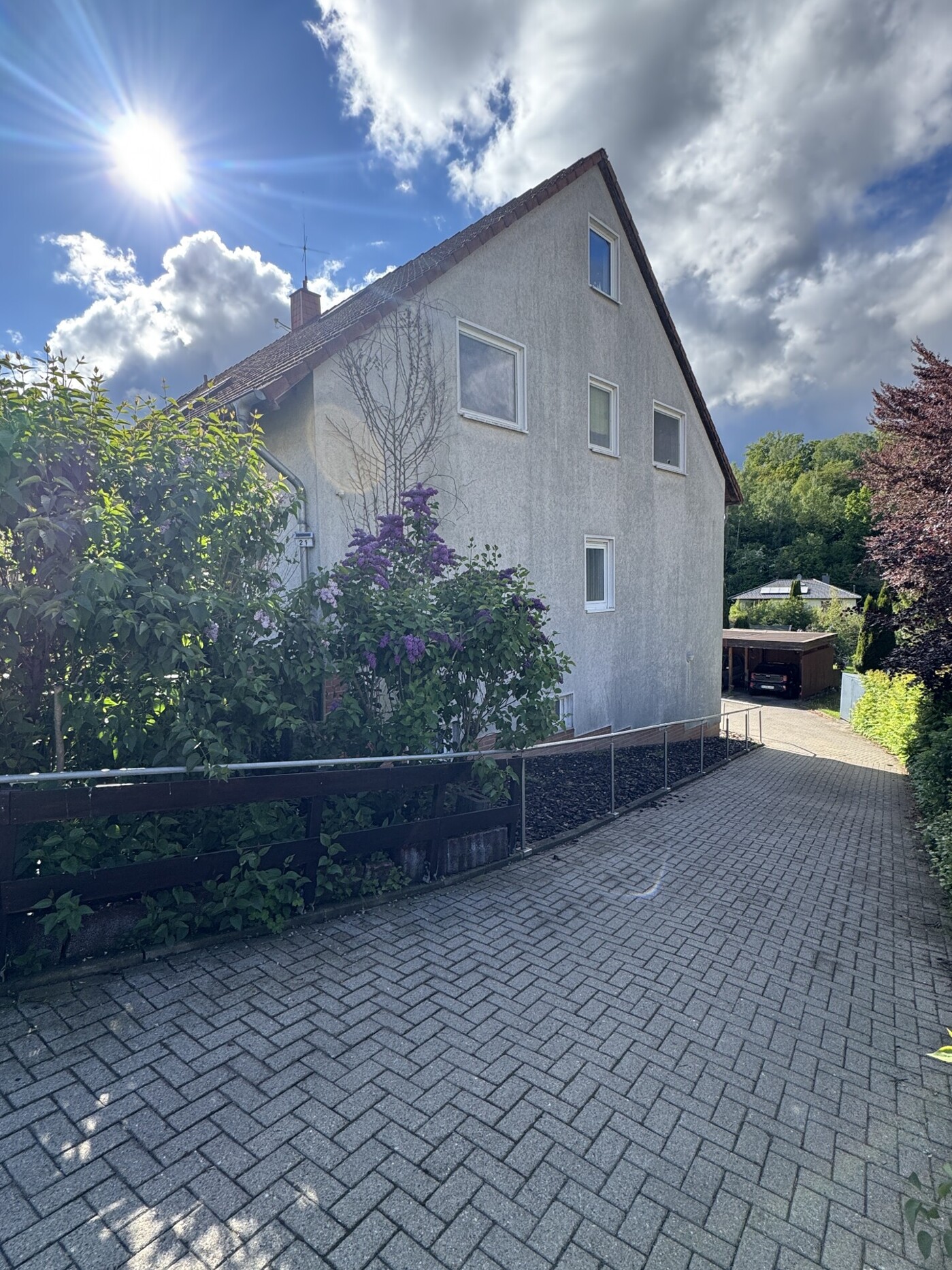 Zufahrt zu den Stellplätzen
