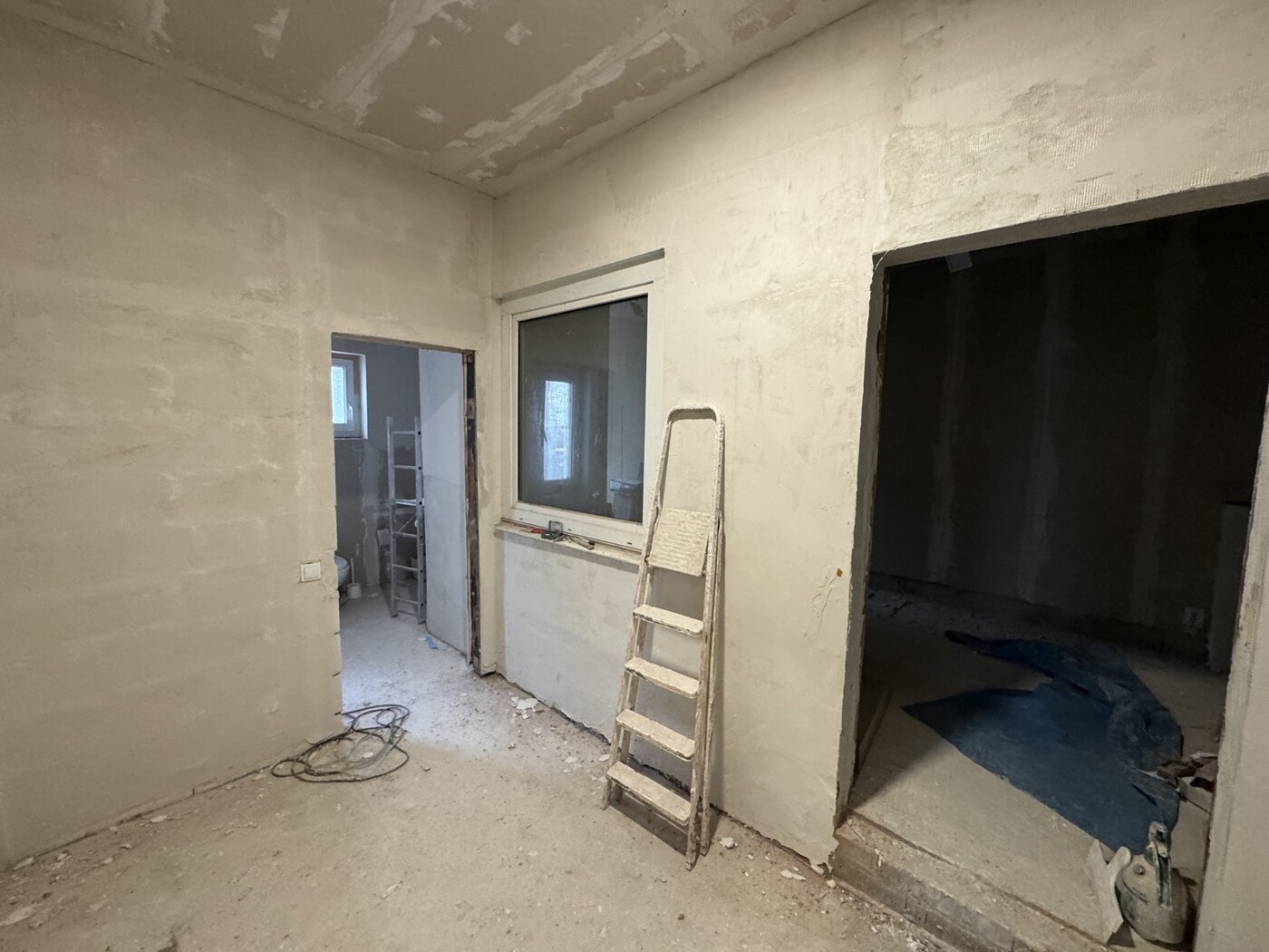Wohnung EG: Rohbau