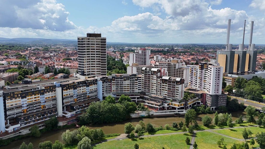 Luftaufnahme: Ihmezentrum