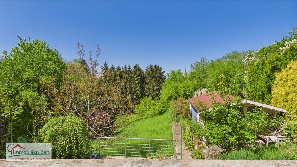 Garten mit Gartenhaus