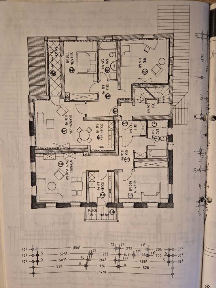 Grundriss Wohnung Nr. 2
