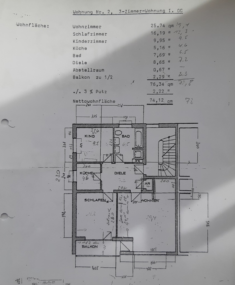 Grundriss Wohnung