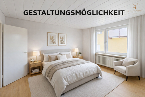 KI erstelltes Schlafzimmer Gestaltungsmöglichkeit Beispiel