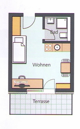 Voll möbliertes Studenten - Apartment (mit EBK) in der Goethestraße! - Photo 5