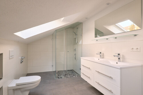 Blick in das Badezimmer