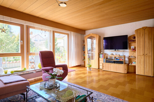 Blick in das Wohnzimmer