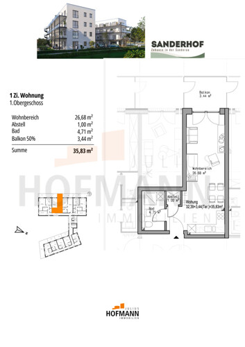 Wohnung 6 Neu - 1 Zi. Wohnung(1)