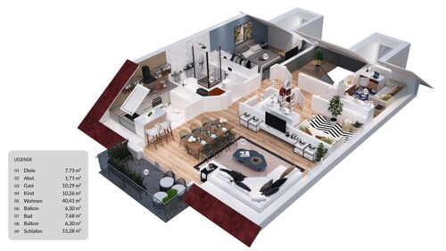 Dachterrassenwohnung