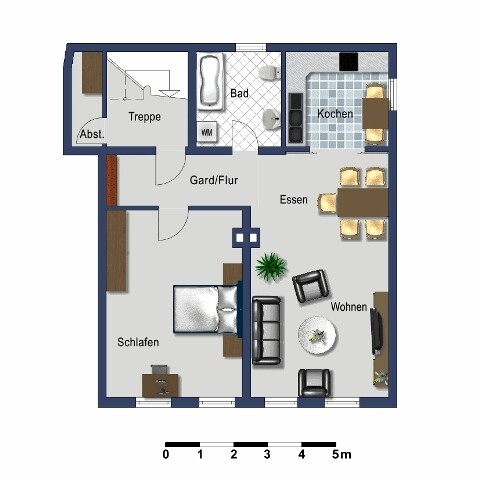 Direkt in der Stadt- 2- Zimmer Wohnung mit Einbauküche, frei ab Sept.2026 - Foto 1