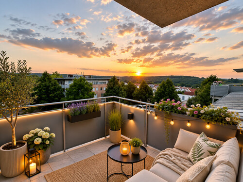 Dachterrasse im KI Modus