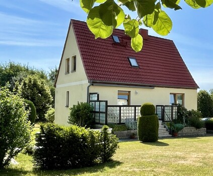 Blick vom Garten aus 