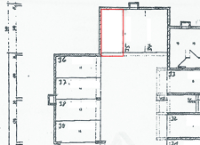 Tiefgaragenstellplatz (rot markiert)