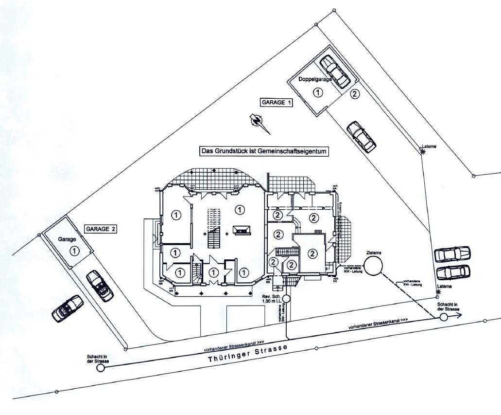 Flächenplan Grundstück