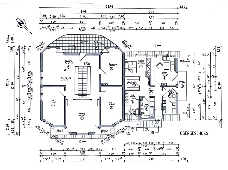 Grundriss Obergeschoss